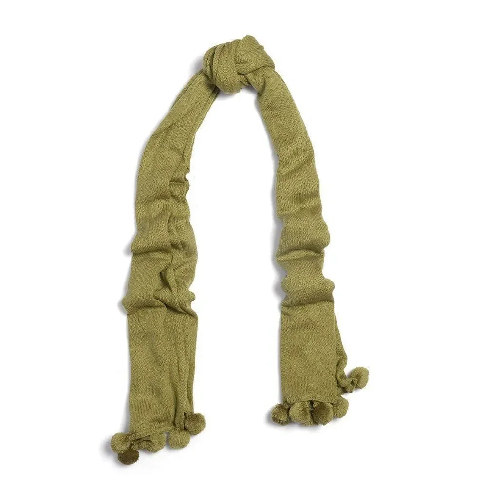 Pom Pom Scarf Sage